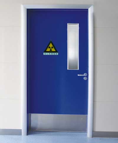 Medical radiation proof flat door